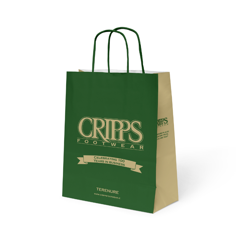 branded carrier bag design by ace packaging